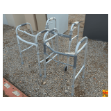 (3) Aluminum Folding Walkers