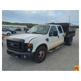 2008 Ford F-350 XL Super Duty Truck With Dump Bed, V8 Power Stroke; 136,564 Miles; VIN 1FDWW36R78EC21301 (021532)