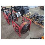 Super Vac 718VR3 18" Positive Pressure Ventilation (PPV) Fan, designed for fire and rescue scenario