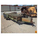 16' Utility Trailer With Mesh Deck; Bill Of Sale Only