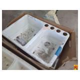 Kohler Enameled Double Basin Cast Iron Sink (New)