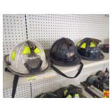(3) Firefighter Helmets