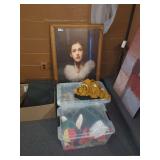 Framed Vampiress Print With Totes Of Costumes