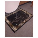 Black & Gold Area Rug, 3