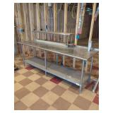 Stainless Steel Work Table With Heat Lamp