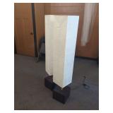 Pair of Rectangular Rice Paper Floor Lamps