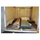 Contents of Trailer: Sheets of Glass, Siding & More