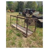 Metal Platform with Wooden Plank Decking