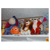 Contents of Shelf: Stuffed Animals