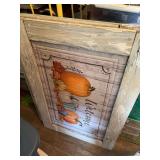 2 Rustic Wooden Farmhouse Style Signs: "Welcome" & "Pumpkin Patch"