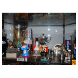 Elvis Collectibles: Contents on Shelf of Curio Cabinet: Elvis & More