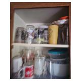 Contents of Cabinet: Glasses & More