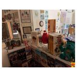 Contents on Shelf: Tins, Coco-Cola, Glass, Stuffed Animal, VHS Tapes & More