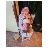 Bar Stool, Foot Stool & Dolls