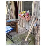 Contents of Porch on 2nd Shed: Swing, Chair & More