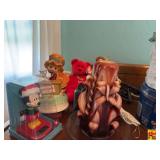 Contents on Top of Chest: Candles, Mickey, Ty Beanie & More