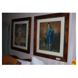 Framed & Matted "Pinkie" and "Blue Boy"