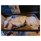 Contents of Drawers in Hutch: Kitchen Linens