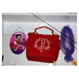 Vintage Items on Shelf & Car Poster