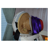 Hat Boxes & Hats (bench is not included)