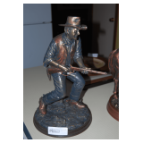 John Wayne "Lawman" Bronze Tone Sculpture, Bradford Exchange, Numbered 300/5000