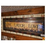 Live, Laugh, Love Wall Decor