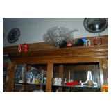 Contents on Top & First Shelf of China Cabinet