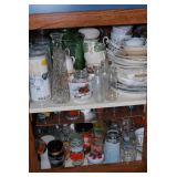 Contents of Cabinet: Assorted Glassware