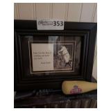 Baseball Lot: Framed & Matted Babe Ruth Quote, Baseball VHS Set & More