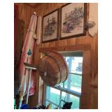 Pictures, Candle Holders, Basket, Patio Umbrella & More