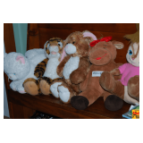 Stuffed Animals & Books on Bench