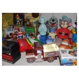 Items on Bookcase: Collectibles