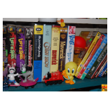 Contents of Shelf in Closet: VHS Tapes, DVD