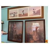 3 Framed Vintage Pictures