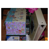 Wooden Chair & Assorted Items