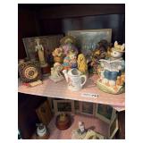 Contents in Display Case: Figurines & More