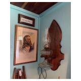 Wall Decor: Hurricane Lamp & Holder, Religious Art, Decoupage & More