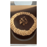 Dark Chocolate Peanut Butter Cake by Becky, 9" 3-Layer