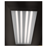 (2) Commercial White Fluorescent Lighting Fixtures, 4