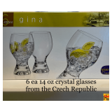 (6) Bohemia Crystal Glasses