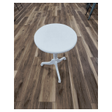 Small Round  White Flip Table (needs work)