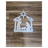 Metal Lawn Nativity Scene