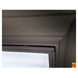 (2) Commercial White Fluorescent Lighting Fixtures With Wood Molding Frame, 4