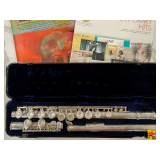 Etude Model EFL-100 Silver Flute Closed Hole With (2) Music Books, Case & Cleaner