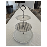 3-Tier Serving Tray, marked Bavaria Germany DIY