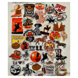 1-Bag (100) Cowboy Themed Iron-On Patches