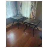 Two End Tables with Storage Shelf