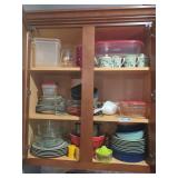Contents of Cabinet: Dishes, Bowls & More