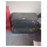 2 Vintage Steamer Trunks