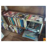 Wooden Shelf & Contents
